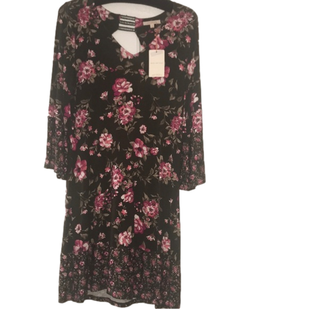 NWT gorgeous green floral dress M